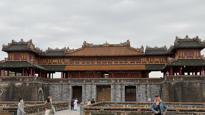 The entrance gate to city of Hue